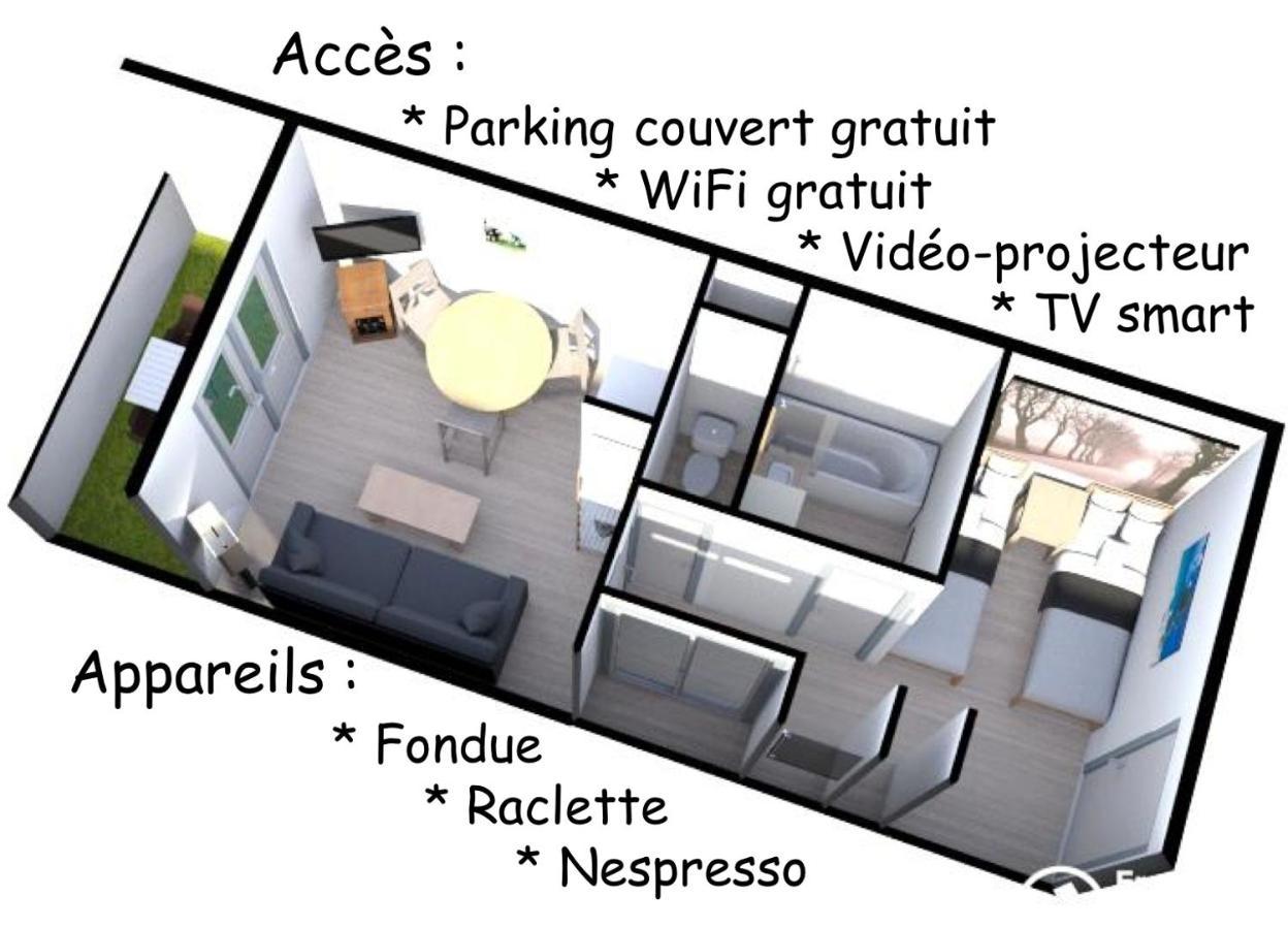 Superb View+Swim Pool+Smart Tv+Netflix+Projector Apartment Huez Luaran gambar